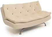 Καναπές - Κρεβάτι Τριθέσιος Rivo 859FTN2894 185x82x63cm Cream