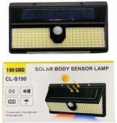 Ηλιακό φωτιστικό με αισθητήρα 190 SMD CL-S190 OEM