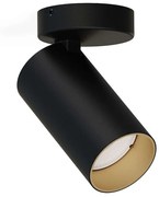 Φωτιστικό Οροφής - Σποτ Mono 7763 1xGU10 10W Black-Gold Nowodvorski Μέταλλο,Πλαστικό