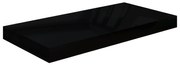 vidaXL Ράφι Τοίχου Γυαλιστερό Μαύρο 50 x 23 x 3,8 εκ. MDF