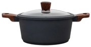 Estia Κατσαρόλα 24cm 4.5lt Aντικολλητική Χυτού Αλουμινίου Stone 01-1148