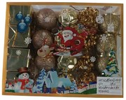 Σετ Χριστουγεννιάτικα στολίδια - 4cm - 20pcs - 023445