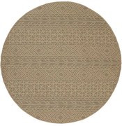 Χαλί Sahara 034A Beige Round New Plan 120X120cm Round