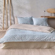 Σεντόνια Desmos (Σετ 4τμχ) Beige-Veraman Kentia Υπέρδιπλo 240x270cm 100% Βαμβάκι