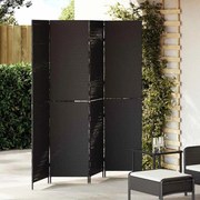 vidaXL Διαχωριστικό Δωματίου Μαύρο 195 x 180 εκ. συνθετικό ρατάν