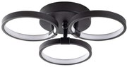 Φωτιστικό Οροφής - Πλαφονιέρα Halk 119FRS1537 37x32x9cm Led 18W 3000K Black Opviq