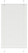 vidaXL Πλισέ περσίδα Λευκό 70x100 cm Πλάτος υφάσματος 69,4 cm