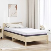 vidaXL Στρώμα Λευκό, Γκρι 90 x 190 cm Pěna