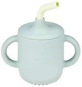 Ποτηράκι Με Καλαμάκι N876322 13x6x13,5cm Σιλικόνης Light Green Nattou Silicone