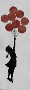 Αφίσα πόρτας Girl Floating, Banksy