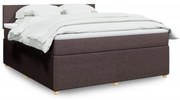 ΚΡΕΒΑΤΙ BOXSPRING ΜΕ ΣΤΡΩΜΑ ΣΚΟΥΡΟ ΚΑΦΕ 180X200 ΕΚ ΥΦΑΣΜΑΤΙΝΟ 3289831