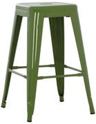 ΣΚΑΜΠΟ ΜΕΣΑΙΟΥ ΥΨΟΥΣ ΜΕΤΑΛΛΙΚΟ HM8573.13 MELITA ΣΕ LIGHT OLIVE GREEN 43x43x67Yεκ.