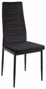 Καρέκλα Lady HM0037.34 (Σετ 4τμχ) 42x45x97 Black Metal, Fabric