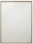 Πίνακας Με Κορνίζα (60x80) Espiel Λευκό FAL316