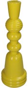 Κηροπήγιο ArteLibre Κίτρινο Polyresin 10x10x30cm-05155323