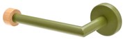 Estia 02-14773 ΧαρτοΘήκη Επιτοίχια Olive Series Μεταλλική/Bamboo Λαδί