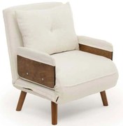 Πολυθρόνα - Κρεβάτι Cosmo Teddy 859FTN2340 77x70x82cm White