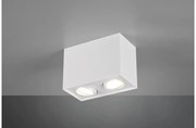 Πλαφονιέρα Φωτιστικό Οροφής 2xGU10 35W IP20 Biscuit 613000231 Trio Lighting-613000231-Λευκό 613000231