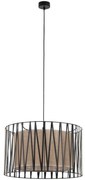 Φωτιστικό Οροφής Harmony 4557 Φ50x120cm 3xΕ27 15W Natural-Black TK Lighting