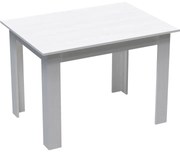 Τραπέζι Manka pakoworld σε λευκή απόχρωση 110x80x77εκ