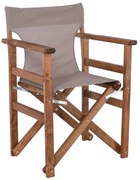 Πολυθρόνα Σκηνοθέτη Ε7770,Υ1 60x51x85cm Walnut-Cappuccino