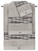 Πετσέτες Μπάνιου (Σετ 3τμχ) Guy Laroche Active Taupe - Silver