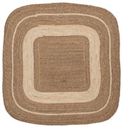 Χαλί Jute-Βαμβακερό Boho Τετράγωνο 150x150εκ. Καφέ-Natural iliadis 90148