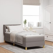 vidaXL Κρεβάτι με Σπαστό Στρώμα – Ταπεί, 80x200 εκ., Υφάσματος