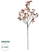 GloboStar® Artificial Garden BROWN BERRIES FRUIT BRANCH 21444 Τεχνητό Διακοσμητικό Κλαδί Κάφε Γκί Y94cm