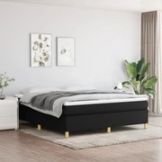 vidaXL Πλαίσιο Κρεβατιού Boxspring Μαύρο 180x200 εκ. Υφασμάτινο