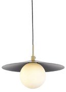 Φωτιστικό Οροφής Μονόφωτο Aca Globie SUH12BK Black