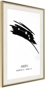 Αφίσα - Zodiac: Aries I - 40x60 - Χρυσό - Με πασπαρτού