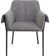 Καρέκλα Bess Ύφασμα Γκρι  70x62.5x84.5εκ - Γκρι