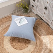 Μαξιλαροθήκη Διακοσμητική Δαπέδου Ostia 05 Blue Teoran 65Χ65 Cotton-Polyester