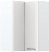 Ντουλάπι κρεμαστό γωνιακό Modena V9-UG-2K-Λευκό - Λευκό γυαλιστερό - 64.00Χ64.00Χ91.00cm