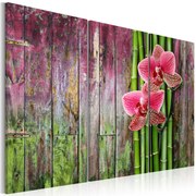 Πίνακας - Flower and bamboo 90x60