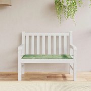 vidaXL Μαξιλάρι Πάγκου Κήπου Σχέδιο Φύλλων 100x50x4 εκ. Ύφασμα Oxford