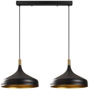 Φωτιστικό Οροφής - Ράγα Saglam 892OPV1588 68x36x132cm 2xE27 40W Black-Gold Opviq