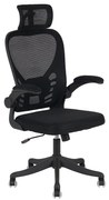 A6225 ΜΑΥΡO MESH ΠΟΛΥΘΡΟΝΑ ΓΡΑΦΕΙΟΥ ZITA PLUS 64X61X49-124/58-132εκ.