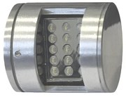 Adeleq Led Φωτιστικό Επίτοιχο Κύλινδρος Αλουμινίου Μονής Κατεύθυνσης 1.5W Ψυχρό Σατινέ 3-9743660