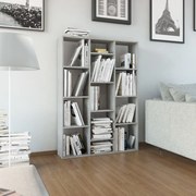 vidaXL Διαχωριστικό/Βιβλιοθήκη Γκρι Σκυροδ. 100x24x140 εκ. Μοριοσανίδα