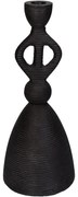 Κηροπήγιο ArteLibre Μαύρο Αλουμίνιο 11.5x11.5x27cm-05155311