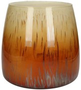 Κηροπήγιο ArteLibre Πορτοκαλί Γυαλί 23x23x23cm