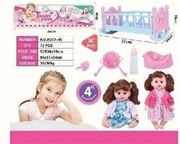 Κούκλα με Κρεβατάκι & Αξεσουάρ Φροντίδας