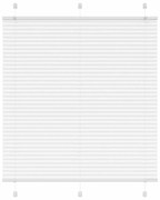 Πλισέ περσίδα Λευκό 120x100 cm Πλάτος υφάσματος 119,4 cm - Λευκό