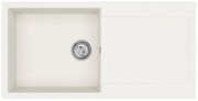 Helika Tesa SQT 103 Ένθετος Γρανιτένιος Νεροχύτης Μ100xΠ50cm Λευκός