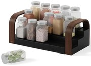 Βάση Μπαχαρικών Επεκτεινόμενη Bellwood 1019934-048 55x12,7x15,8cm Black-Walnut Umbra Ξύλο,Πλαστικό