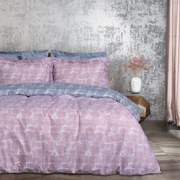 Παπλωματοθήκη Happy 9646 (Σετ 2τμχ) Nude-Grey Das Home Μονό 160x240cm 100% Βαμβάκι