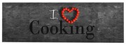 vidaXL Πατάκι Κουζίνας Σχέδιο Cooking Πλενόμενο 60 x 300 εκ.