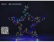 ΑΣΤΕΡΙ ΤΡΙΠΛΟ 485 ΠΟΛΥΧΡΩΜΑ MICRO LED RGB Φ45CM